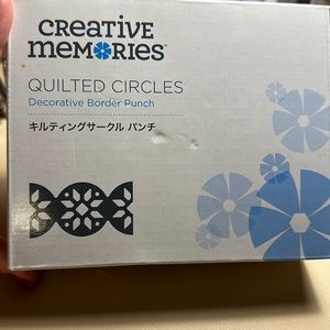 Creative memories, quilted circles, decorative border punch